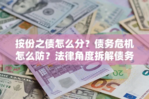 济南按份之债怎么分？债务危机怎么防？法律角度拆解债务分配与风险自保指南