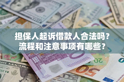 济南担保人起诉借款人合法吗？流程和注意事项有哪些？