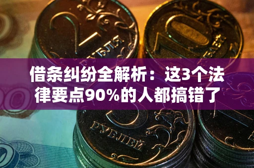 济南借条纠纷全解析：这3个法律要点90%的人都搞错了