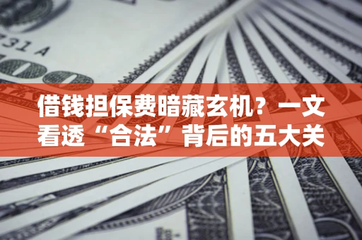 济南借钱担保费暗藏玄机？一文看透“合法”背后的五大关键陷阱