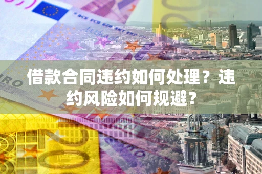 济南借款合同违约如何处理？违约风险如何规避？