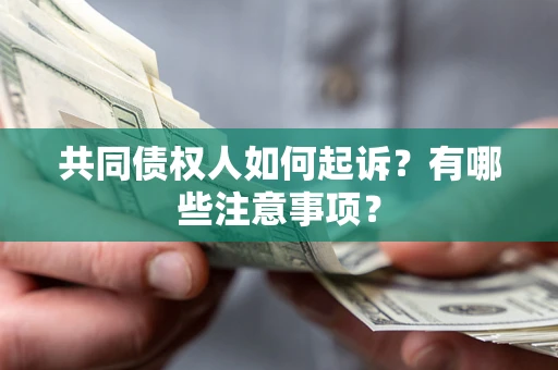 济南共同债权人如何起诉？有哪些注意事项？